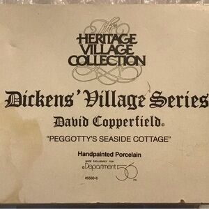 Dept 56 Dickens Village 1989 Peggottys Seaside Cottage David Copperfield